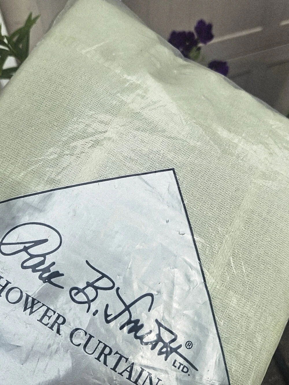 NEW Park B. Smith Classic Cortina Meadow‎ Cotton Shower Curtain 72
